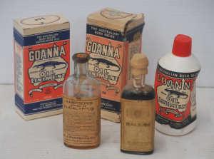 Lot 114 - Group lot vintage Australian Medicinal Bottles & Packaging inc Ham
