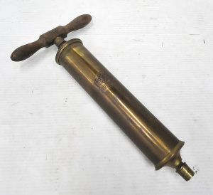 Lot 142 - Vintage large Brass Pump - Joseph Gray & Son Truss Works Sheffield
