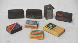 Lot 172 - Group lot vintage Vestas & Match boxes Inc Bell & Black emboss