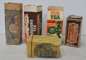 Lot 178 - 4 pces Vintage Tea & Coffee Paper & Cardboard Packaging inc T