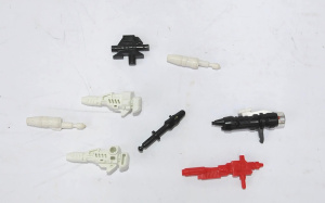 Lot 185 - Vintage Transformer & Other Plastic Weapons incl G1 Jazz Shoulder