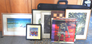 Lot 18 - Lot of Assorted Items incl Framed Painting by Wendy Smith, The Western