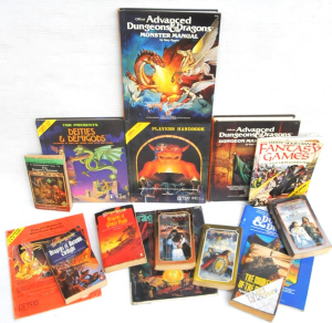 Lot 64 - Box lot of Vintage Dungeons & Dragons & Other Fantasy Books inc Lot 64 - Box lot of Vintage Dungeons & Dragons & Other Fantasy Books inc
