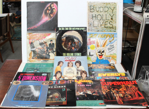 Lot 69 - Group lot Mixed Vintage Vinyl Lp Records - Rolling Stones, Deep Purple,