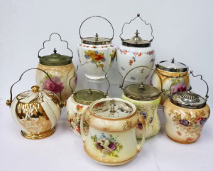 Lot 82 - Approx 9 x vintage mostly English Victorian Edwardian & later Biscu Lot 82 - Approx 9 x vintage mostly English Victorian Edwardian & later Biscu