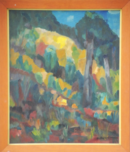 Lot 88 - M Boyd - Graham (Active 1950s - 60s) Large framed Oil Painting - Modern