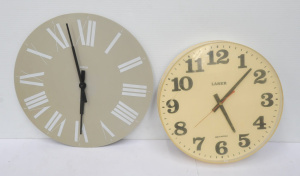 Lot 95 - 2 x Modern Plastic Wall Clocks incl Alessi & Another