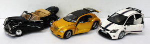 Lot 98 - 3 x 118 Scale Diecast Cars Maisto Chrysler Pronto Cruizer, Maisto BMW 5