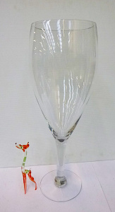 Lot 110 - 2 x Novelty Glass Items inc, Murano Giraffe in clear with orange & Lot 110 - 2 x Novelty Glass Items inc, Murano Giraffe in clear with orange &