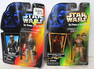 Lot 161 - 2 x Vintage Carded Boxed Star Wars The Power of the Force Action Figur