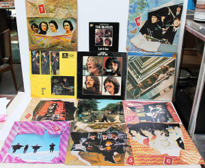 Lot 194 - Group lot - Vintage The Beatles Vinyl Lp Records - 7 x albums from the