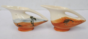 Lot 204 - 2 x MCM 1950s Harry Whyte Australian Pottery Jugs - stylish period sha