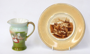 Lot 222 - 2 pces Vintage Ceramics inc Grimwades Winton WWI Bruce Bairnsfather W