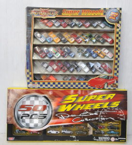 Lot 16 - 2 x Box Sets of Motormax Super Wheels 50pce Diecast Car Collections