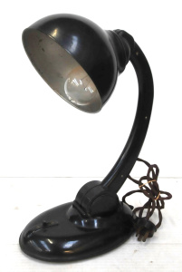 Lot 20 - Art Deco 1930s Duperite Black Bakelite Adjustable Desk Lamp (AF) approx