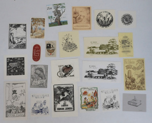 Lot 33 - Large group lot - Vintage Bookplates for Edwin, Heather, Linda & Ju