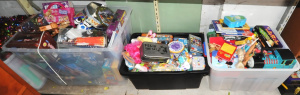 Lot 41 - Large lot incl 3 x Boxes of Assorted Kids Games, Tin Boxes & Kids L