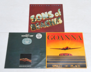 Lot 109 - 3 x Australian Vinyl Albums incl Australian Crawl, Goanna & The Di