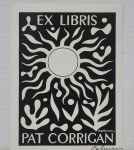 Lot 153 - John Coburn (1925 - 2006) Unframed Bookplate for Patrick Corrigan feat Lot 153 - John Coburn (1925 - 2006) Unframed Bookplate for Patrick Corrigan feat