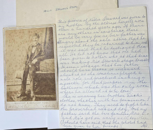 Lot 155 - Vintage Cabinet Card Photograph of Nellie Stewart (1858-1931) Dressed Lot 155 - Vintage Cabinet Card Photograph of Nellie Stewart (1858-1931) Dressed