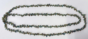 Lot 162 - Long strand vintage Aboriginal green maireener shell necklace - approx