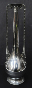Lot 217 - Vintage Dutch Daalderop Silver Plated Vase - Modernist Art Deco design