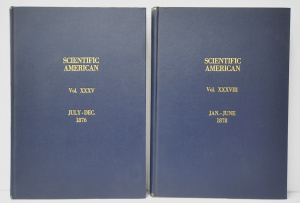 2 x Hardcover Scientific American An Illustrated Journal of Art, Science & M
