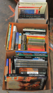 3 x Boxes of Assorted Books incl Reference, Small Thomas The Tank Engine Books,