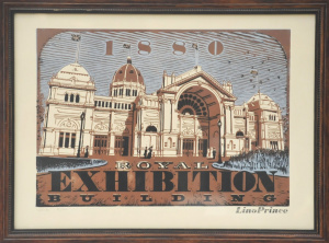 Alexander Johns (Active c2000 2010s) Framed Colour Linocut - Royal Exhibition B