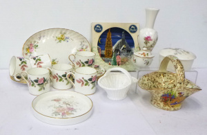 Group lot of Vintage English China Items inc, Wedgwood, Poole, Royal Worcester,
