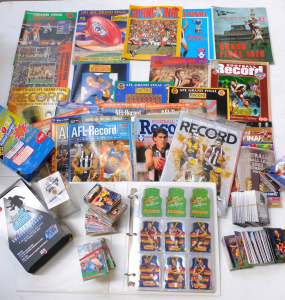 Group lot VFL- AFL Ephemera inc 1970s onwards Grand Final & Finals records,