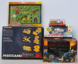 Lot of Assorted Boxed Toys incl Meccano 3M Box Set , Boxewd RC Jeep Wrangler, Bo