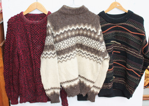 Lot 12 - 9x Vintage Knitwear Jumpers & Vests various sizes inc Norlender Woo