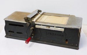 Lot 92 - c1930s Cast English Lamson Paragon Cash Register Receipt Machine with o