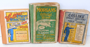 Lot 166 - 3 x Vintage Melbourne Street Directories inc, 1923 - 4 & 1955 by C