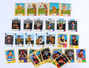 Lot 180 - Group lot Vintage VFL Football cards inc 1971 Kelloggs - Peter Hudson, Lot 180 - Group lot Vintage VFL Football cards inc 1971 Kelloggs - Peter Hudson,