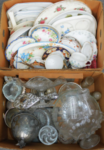 Lot 29 - 2 x Boxed Mixed inc Royal Albert China, Mixed Vintage china, Toast Rack