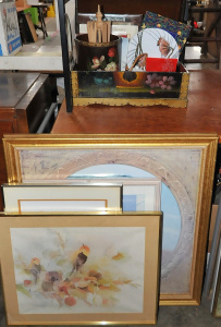 Lot 59 - Group Lot incl Assorted Framed Pictures, William Morris Placemats, Asso Lot 59 - Group Lot incl Assorted Framed Pictures, William Morris Placemats, Asso