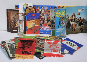 Lot 70 - Group Lot of VFL - AFL Memorabilia inc 1961 Football today magazine,3x