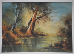 Lot 110 - Philip Luton (1926 - 1996) Framed Watercolour - Ararat Creek - Signed