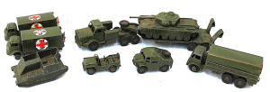 Lot 136 - Lot of Vintage Dinky diecasts Military Vehicles inc Centurion Tank w T