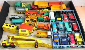 Lot 157 - Lot of Vintage Matchbox Series Lesney Diecast Cars inc Car Hauler, Tra