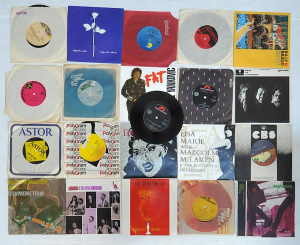 Lot 166 - Lot of Vintage Assorted 45rpm Vinyl Singles incl Jimi Hendrix, Billy B