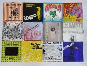 Lot 171 - Lot of Vintage 45rpm Vinyl Singles w Picture Sleeves incl The Girlies,