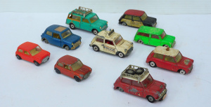 Lot 179 - Small lot - Vintage diecast Mini Cars - Dinky, Corgi & Matchbox -