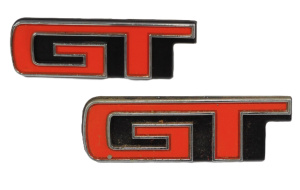 Lot 187 - 2 x Vintage Ford Falcon GT Grill badges from XA or XB Lot 187 - 2 x Vintage Ford Falcon GT Grill badges from XA or XB