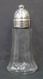 Lot 226 - Vintage French Christofle Sugar Shaker- - Silverplate Lid - Marks sig