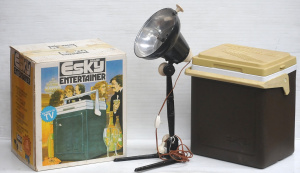 2 x Vintage Items Industrial Bowker Amcal Light & Entertainment Esky in Orig
