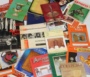 Lot 54 - Box Lot Assorted Ephemera incl Auction Catalogues, Collecting Books, B