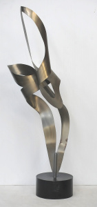 Lot 68 - K Johnston (Active c2000s 2010s) Large Laser cut Freeform Metal Sculptu